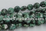 CTU415 15.5 inches 8mm flat round African turquoise beads wholesale