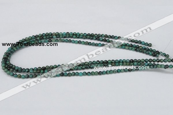 CTU425 15.5 inches 4mm round African turquoise beads wholesale