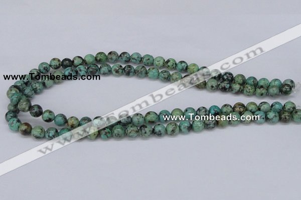 CTU427 15.5 inches 8mm round African turquoise beads wholesale