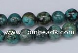 CTU428 15.5 inches 10mm round African turquoise beads wholesale