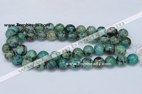 CTU431 15.5 inches 16mm round African turquoise beads wholesale