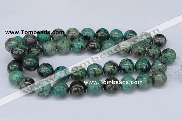 CTU432 15.5 inches 18mm round African turquoise beads wholesale