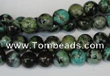 CTU482 15.5 inches 8mm round African turquoise beads wholesale