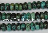 CTU484 15.5 inches 6*10mm rondelle African turquoise beads wholesale