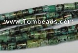 CTU485 15.5 inches 5*5mm - 5*8mm tube African turquoise beads wholesale