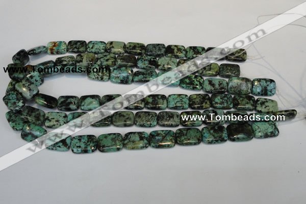 CTU497 15.5 inches 13*18mm rectangle African turquoise beads wholesale
