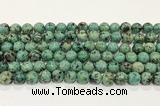 CTU515 15.5 inches 8mm round African turquoise beads wholesale