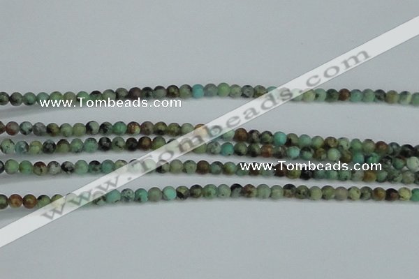 CTU560 15.5 inches 3mm round african turquoise beads wholesale