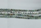 CTU563 15.5 inches 6mm round matte african turquoise beads