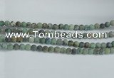 CTU564 15.5 inches 8mm round matte african turquoise beads