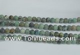 CTU565 15.5 inches 10mm round matte african turquoise beads