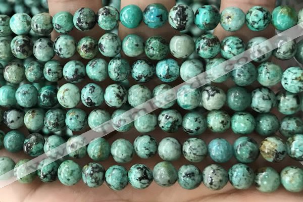 CTU581 15.5 inches 6mm round natural african turquoise beads