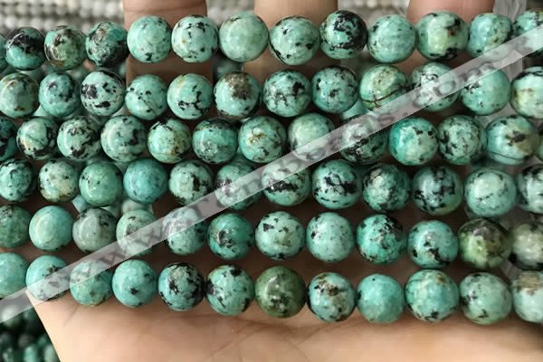 CTU582 15.5 inches 8mm round natural african turquoise beads