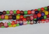 CTU700 15.5 inches 5mm round dyed turquoise beads wholesale