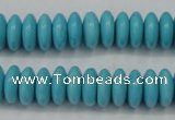 CTU880 15.5 inches 5*8mm rondelle dyed turquoise beads wholesale