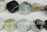 CTW10 15.5 inches 16mm twisted coin amazonite beads wholesale