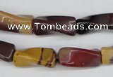 CTW125 15.5 inches 9*20mm twisted trihedron mookaite gemstone beads