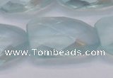 CTW503 15.5 inches 20*30mm faceted & twisted synthetic quartz beads