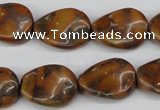 CTW75 15.5 inches 15*20mm twisted oval jasper gemstone beads