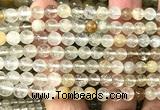 CTZ21 15 inches 6mm round yellow topaz quartz beads wholesale