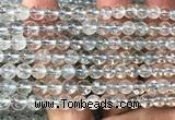 CTZ26 15 inches 6mm round topaz quartz beads wholesale