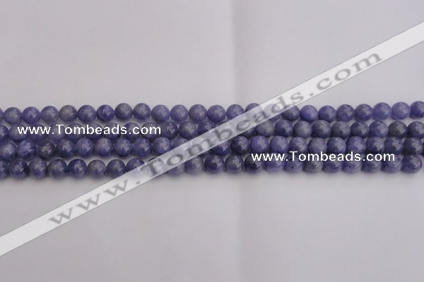 CTZ502 15.5 inches 7mm round natural tanzanite gemstone beads