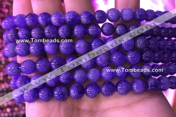 CTZ514 15.5 inches 7mm round natural tanzanite gemstone beads