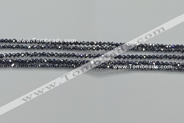 CTZ608 15.5 inches 2mm faceted round terahertz beads wholesale