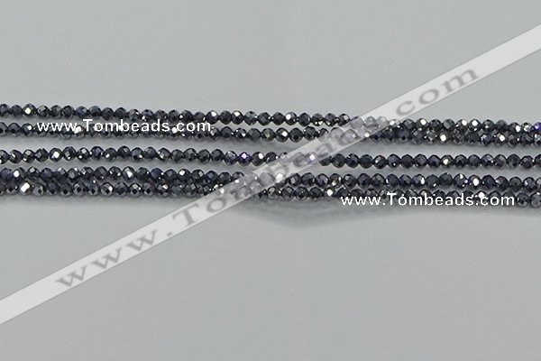 CTZ609 15.5 inches 3mm faceted round terahertz beads wholesale