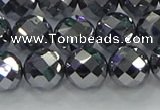 CTZ614 15.5 inches 12mm faceted round terahertz beads wholesale