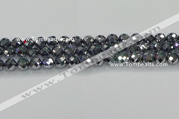 CTZ613 15.5 inches 10mm faceted round terahertz beads wholesale