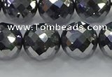 CTZ615 15.5 inches 14mm faceted round terahertz beads wholesale