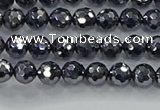 CTZ620 15.5 inches 4mm faceted round terahertz beads wholesale