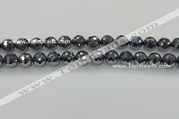 CTZ623 15.5 inches 10mm faceted round terahertz beads wholesale