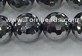 CTZ624 15.5 inches 12mm faceted round terahertz beads wholesale