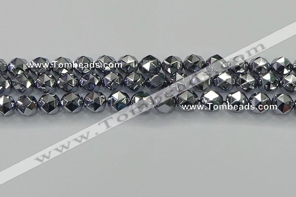 CTZ633 15.5 inches 10mm faceted nuggets terahertz beads wholesale