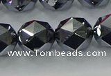 CTZ634 15.5 inches 12mm faceted nuggets terahertz beads wholesale