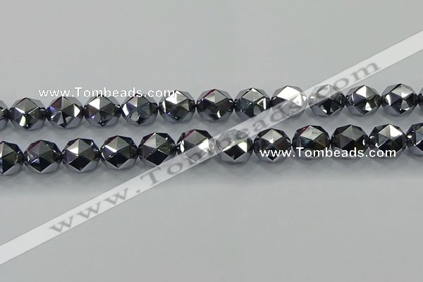CTZ634 15.5 inches 12mm faceted nuggets terahertz beads wholesale