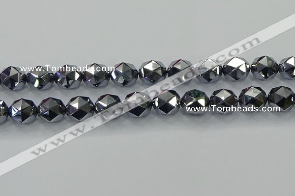 CTZ635 15.5 inches 14mm faceted nuggets terahertz beads wholesale