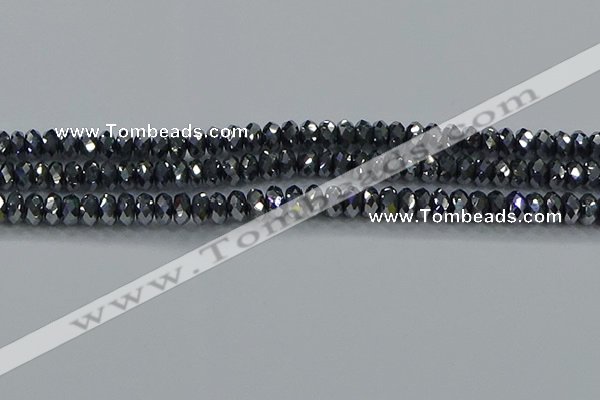 CTZ644 15.5 inches 4*6mm faceted rondelle terahertz beads wholesale