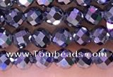 CTZ652 15.5 inches 3mm faceted round tiny terahertz beads