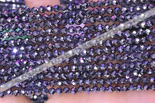 CTZ652 15.5 inches 3mm faceted round tiny terahertz beads