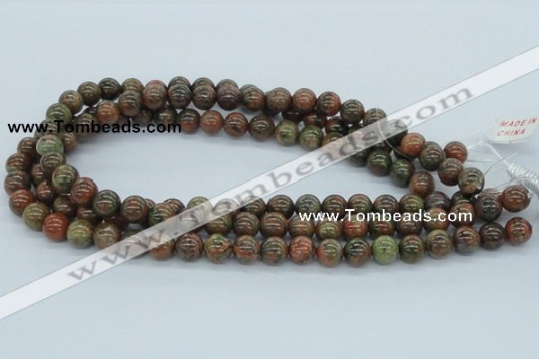 CUG03 15.5 inches 10mm round unakite gemstone beads wholesale