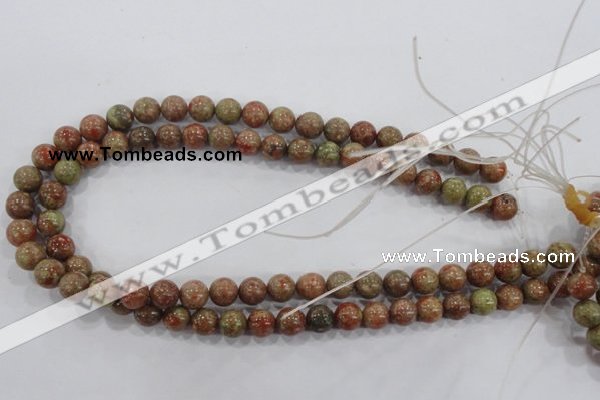 CUG102 15.5 inches 8mm round Chinese unakite beads wholesale