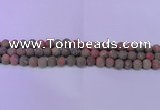 CUG184 15.5 inches 12mm round matte unakite gemstone beads