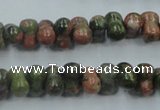 CUG65 16 inches 8*12mm bone natural unakite gemstone beads wholesale