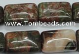 CUJ06 15.5 inches 18*25mm rectangle autumn jasper gemstone beads