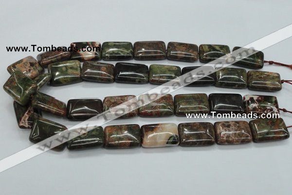 CUJ06 15.5 inches 18*25mm rectangle autumn jasper gemstone beads