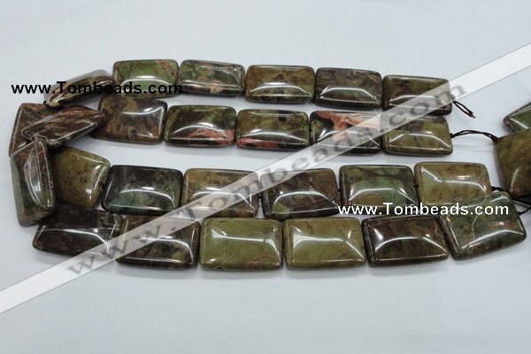 CUJ07 15.5 inches 22*30mm rectangle autumn jasper gemstone beads