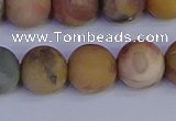 CVJ16 15.5 inches 14mm round matte venus jasper beads wholesale